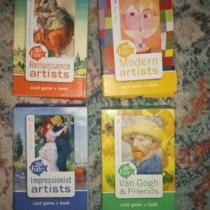4 Sets Artist Go Fish Game Learning Homeschool